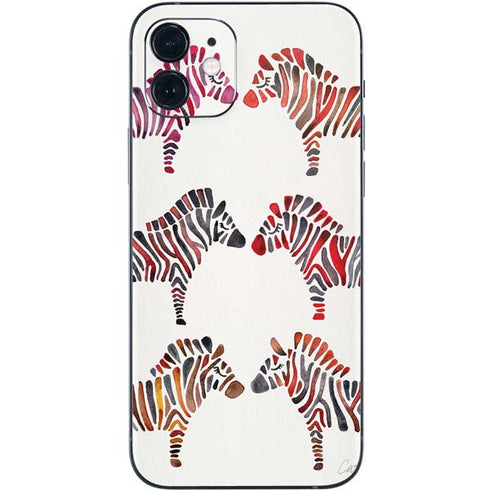 Cat Coq Rainbow Zebras iPhone 12 Skin