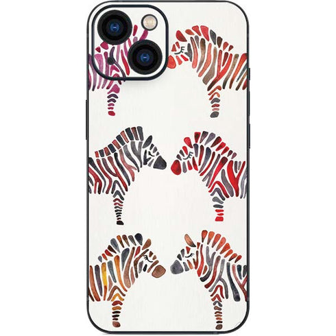 Cat Coq Rainbow Zebras iPhone 13 Mini Skin