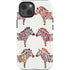 Cat Coq Rainbow Zebras iPhone 14 Impact Case