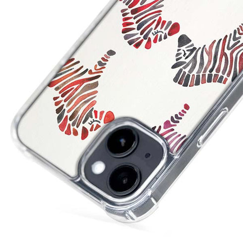 Rainbow Zebras by Cat Coq iPhone 15 Plus MagSafe Case