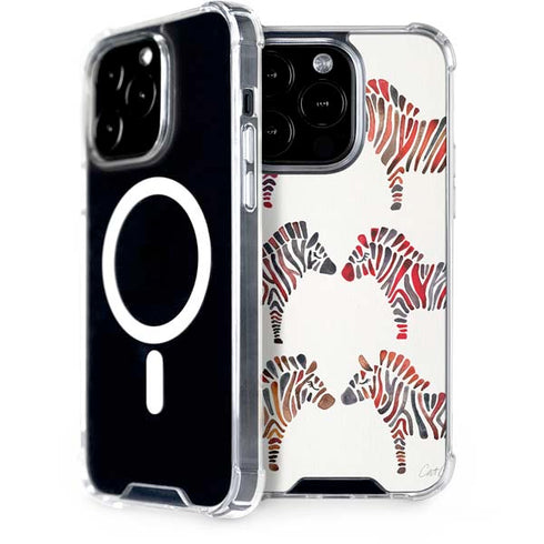 Rainbow Zebras by Cat Coq iPhone 15 Pro MagSafe Case