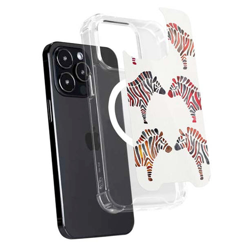Rainbow Zebras by Cat Coq iPhone 15 Pro MagSafe Case