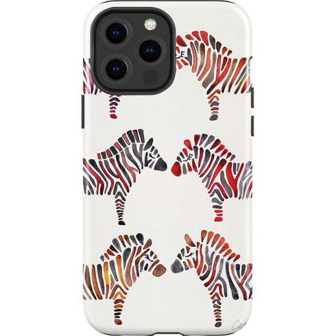 Rainbow Zebras by Cat Coq iPhone 15 Pro Max Impact Case