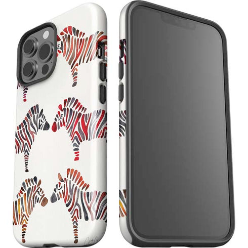 Rainbow Zebras by Cat Coq iPhone 15 Pro Max Impact Case