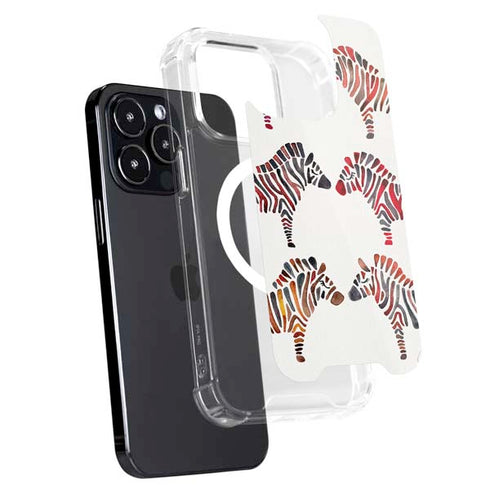 Cat Coq Rainbow Zebras iPhone 14 Pro Max MagSafe Case