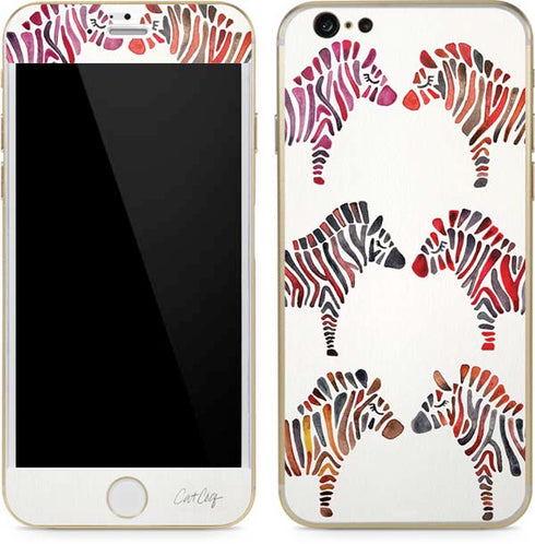 Cat Coq Rainbow Zebras iPhone 6/6s Skin