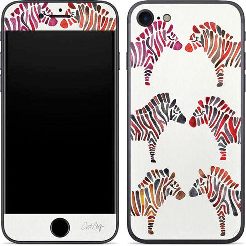 Cat Coq Rainbow Zebras iPhone 7 Skin
