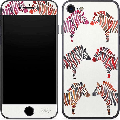 Cat Coq Rainbow Zebras iPhone 8 Skin