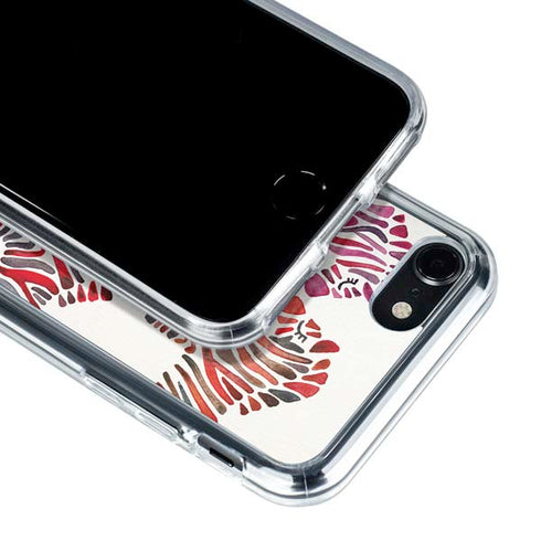 Cat Coq Rainbow Zebras iPhone SE (2nd & 3rd Gen) Clear Case