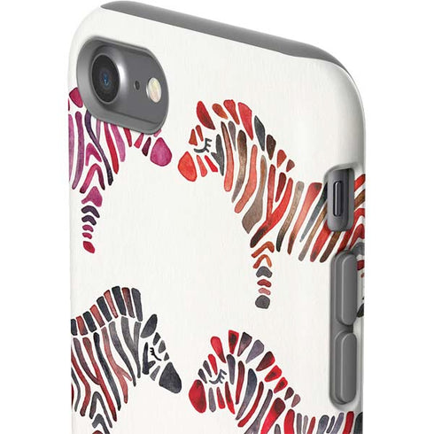 Cat Coq Rainbow Zebras iPhone SE (2nd & 3rd Gen) Pro Case