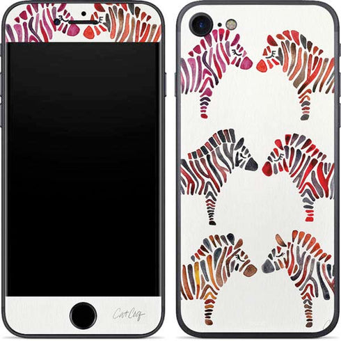 Cat Coq Rainbow Zebras iPhone SE (2nd & 3rd Gen) Skin