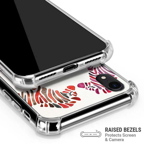 Rainbow Zebras by Cat Coq iPhone XR Clear Case