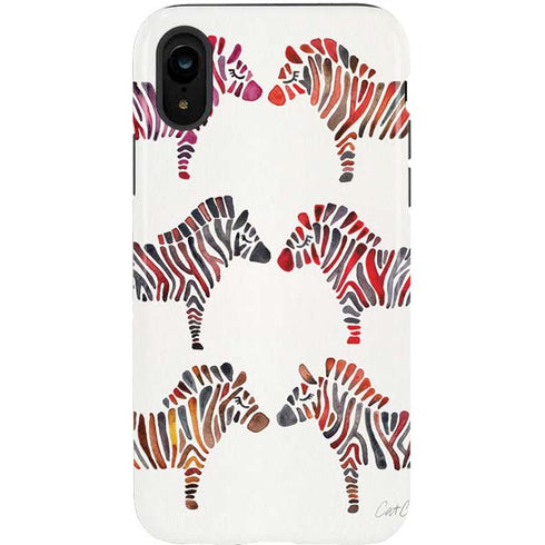 Cat Coq Rainbow Zebras iPhone XR Pro Case