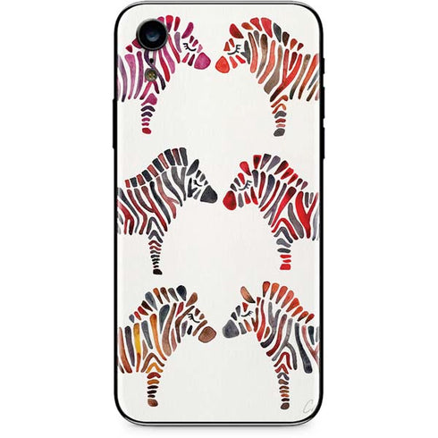 Cat Coq Rainbow Zebras iPhone XR Skin