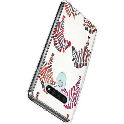 Rainbow Zebras by Cat Coq LG Stylo 6 Clear Case