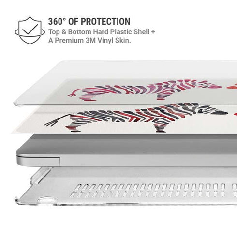 Rainbow Zebras by Cat Coq MacBook Air 13in M1 (2021) Case plus Skin