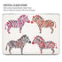 Cat Coq Rainbow Zebras MacBook Pro 16in (2019-20) Case plus Skin