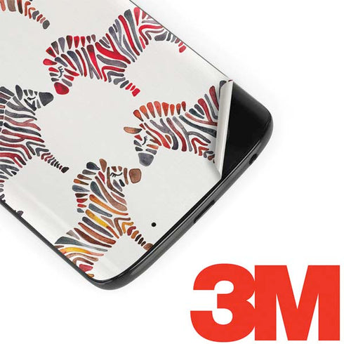 Cat Coq Rainbow Zebras Moto G6 Skin