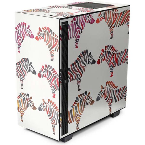 Cat Coq Rainbow Zebras NZXT H510 Compact ATX Mid-Tower Case Skin