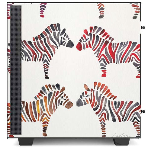 Cat Coq Rainbow Zebras NZXT H510 Compact ATX Mid-Tower Case Skin
