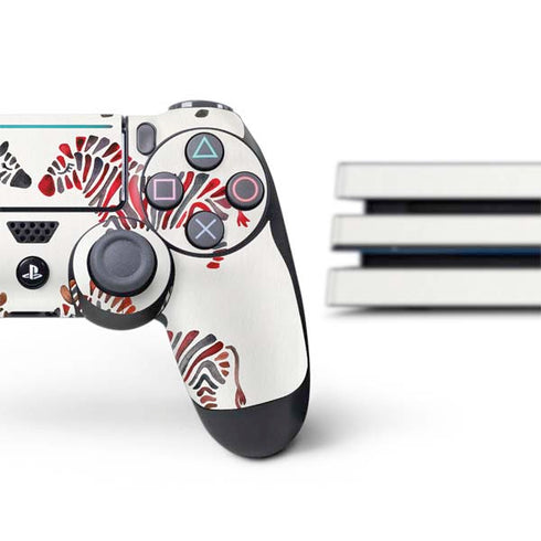 Cat Coq Rainbow Zebras PS4 Pro Bundle Skin