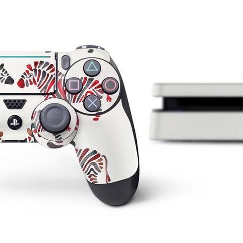 Cat Coq Rainbow Zebras PS4 Slim Bundle Skin