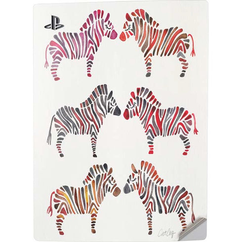 Cat Coq Rainbow Zebras PS5 Digital Edition Console Skin