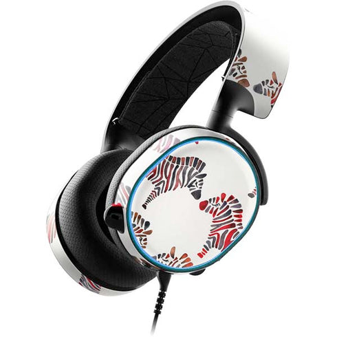 Cat Coq Rainbow Zebras SteelSeries Arctis 3 Skin