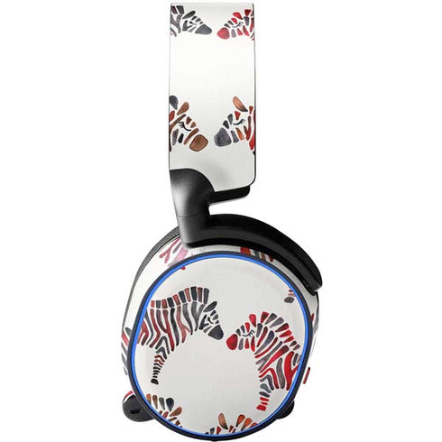 Cat Coq Rainbow Zebras SteelSeries Arctis 3 Skin