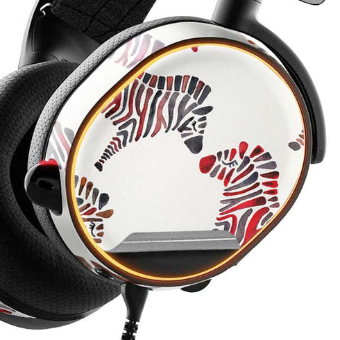Cat Coq Rainbow Zebras SteelSeries Arctis 5 Skin