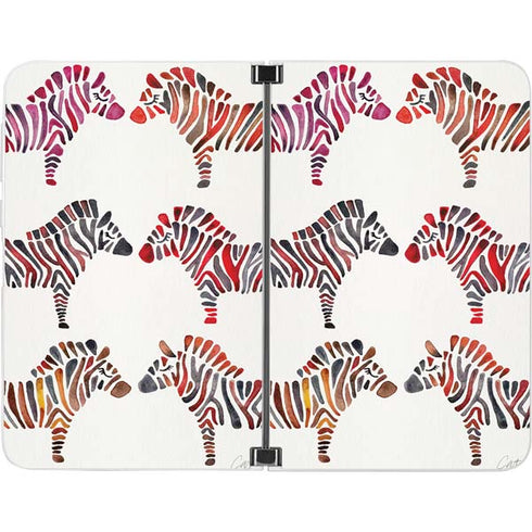 Cat Coq Rainbow Zebras Surface Duo Skin