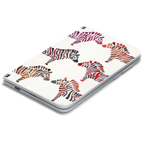 Cat Coq Rainbow Zebras Surface Duo Skin