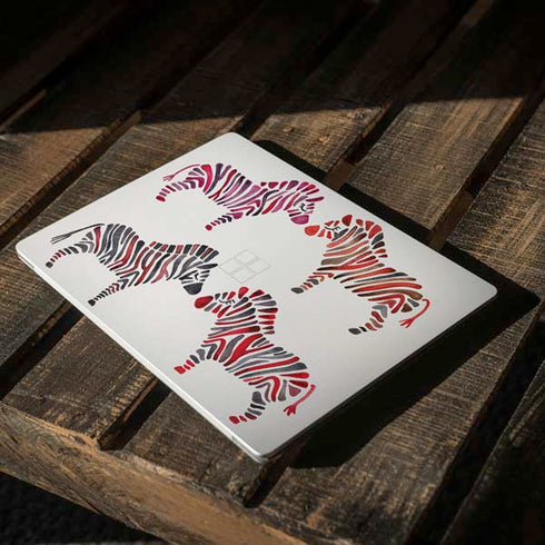 Cat Coq Rainbow Zebras Surface Laptop 3 13.5in Skin