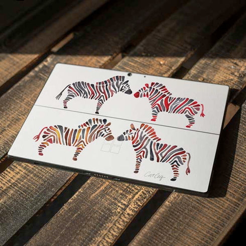 Cat Coq Rainbow Zebras Surface Pro 7 Skin