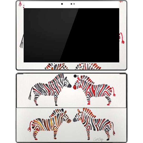 Cat Coq Rainbow Zebras Surface Pro Tablet Skin