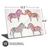 Cat Coq Rainbow Zebras Universal Laptop 15in (12.2 x 8.8in) Skin