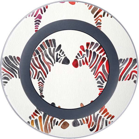 Cat Coq Rainbow Zebras Wireless Charger Skin