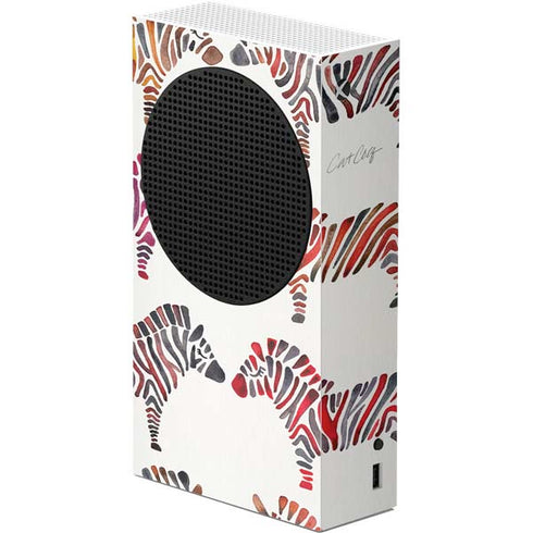 Cat Coq Rainbow Zebras Xbox Series S Console Skin