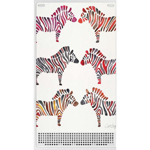 Cat Coq Rainbow Zebras Xbox Series S Console Skin