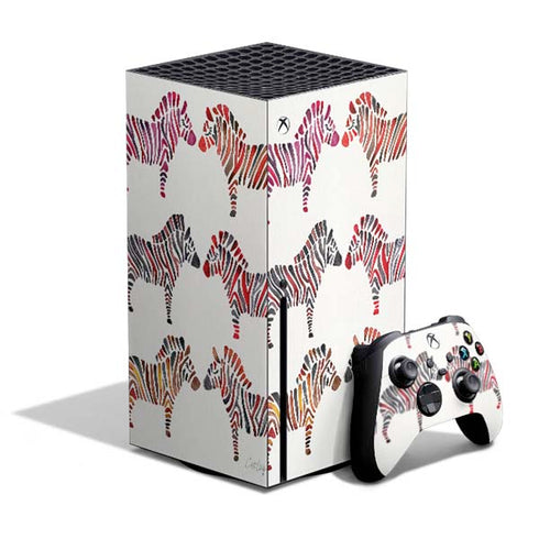 Cat Coq Rainbow Zebras Xbox Series X Bundle Skin