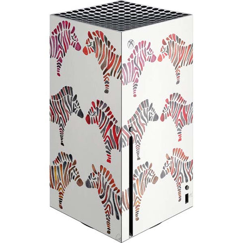 Cat Coq Rainbow Zebras Xbox Series X Console Skin