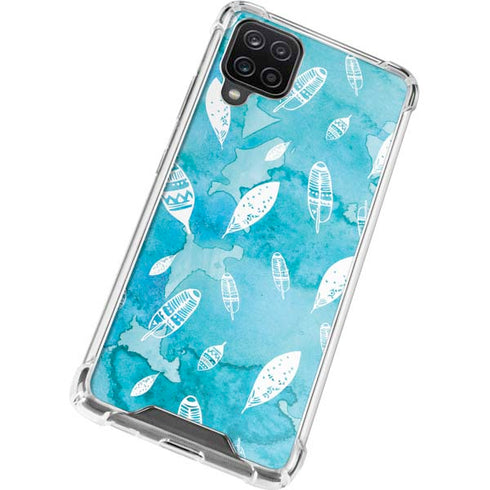Raining Feathers Galaxy A12 Clear Case
