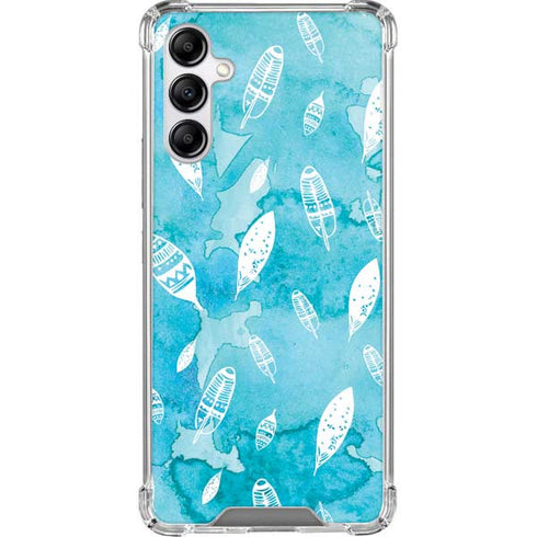 Raining Feathers Galaxy A14 5G Clear Case
