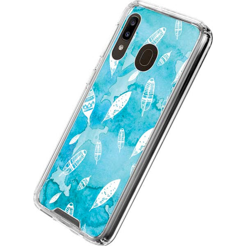 Raining Feathers Galaxy A30 Clear Case