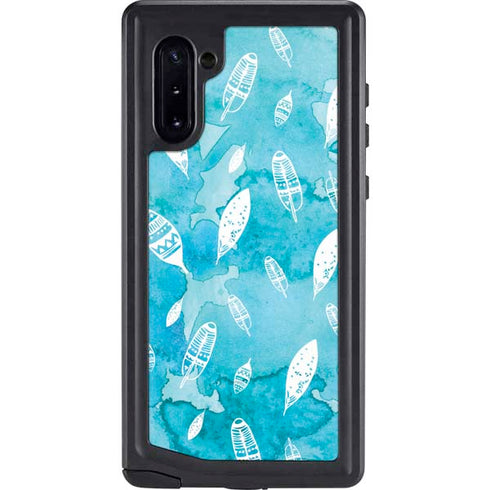 Raining Feathers Galaxy Note 10 Waterproof Case
