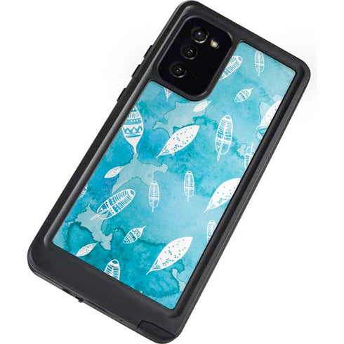 Raining Feathers Galaxy Note20 5G Waterproof Case