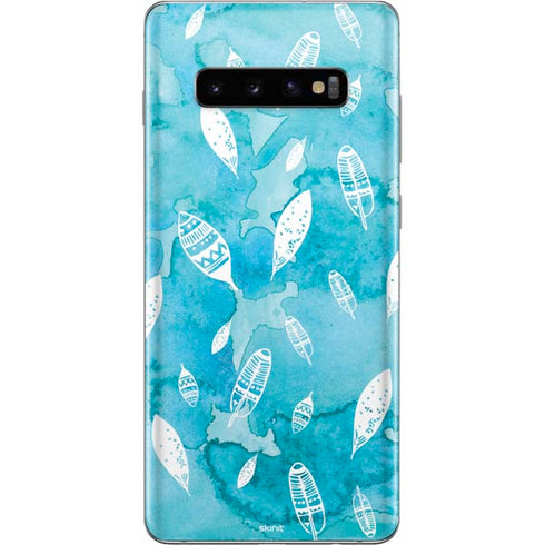 Raining Feathers Galaxy S10 Plus Skin