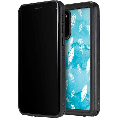 Raining Feathers Galaxy S20 Plus Waterproof Case
