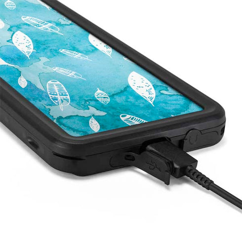 Raining Feathers Galaxy S20 Plus Waterproof Case