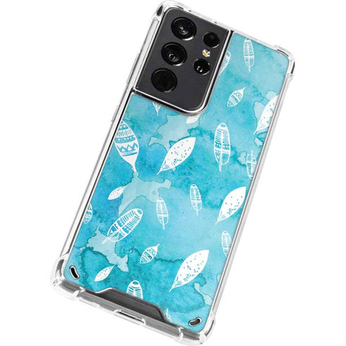 Raining Feathers Galaxy S21 Ultra 5G Clear Case